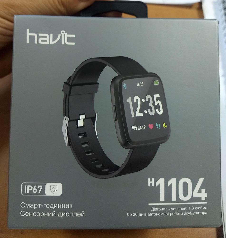 Смарт-часы Havit HV-H1104 Bluetooth Black (33204) - фото 3