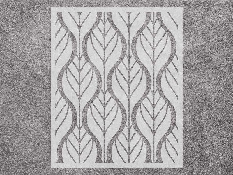 Трафарет многоразовый Узор Florence для стен 1 мм пластик 500х610 мм