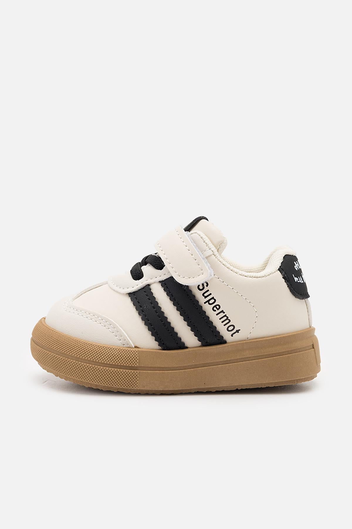 Кеды на плоской подошве для мальчика цвет бежевый 22