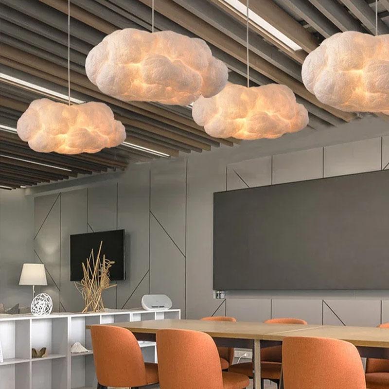 Підвісний світильник із плафоном-хмарою 50х25 см (MJ213-400) - фото 3