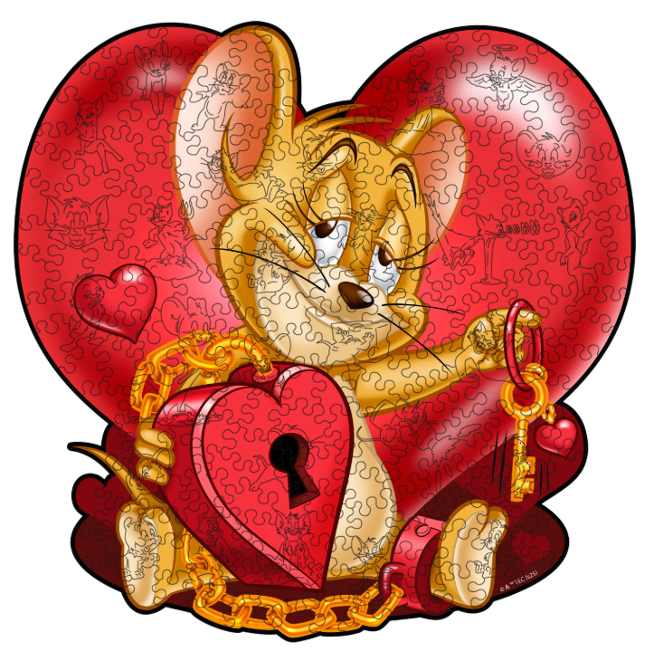 Пазл деревянный фигурный Woods Story Tom & Jerry Ключ к сердцу XL (wstj008) Пазл деревянный фигурный Woods Story Tom & Jerry Ключ к сердцу XL (wstj008)