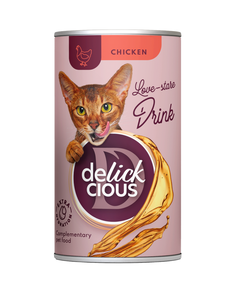 Напій-бульйон для котів DELICKCIOUS з куркою 140 мл