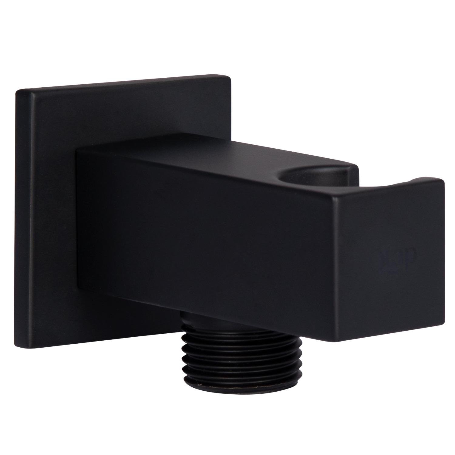 Подключение душевого шланга Q-tap Fixsit 025 QT819810842858NB с держателем для лейки Черный (132669)