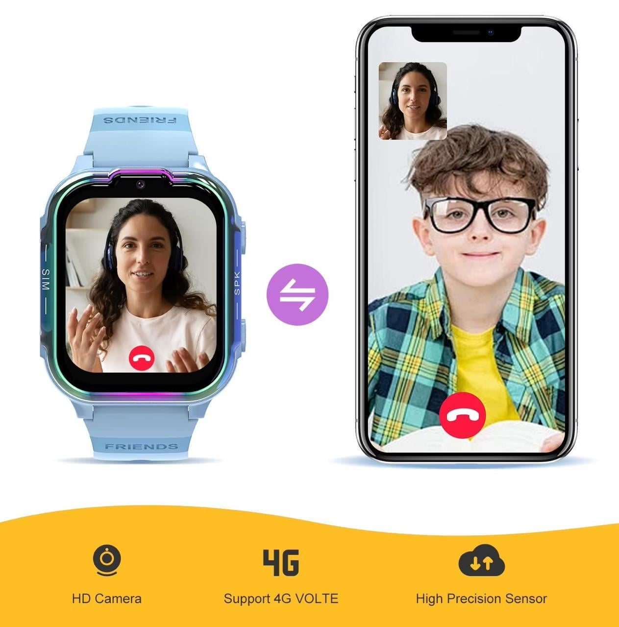 Смарт-часы детские H40 GPS 4G SIM прослушиванием Черный (35632944) - фото 7 Смарт-часы детские H40 GPS 4G SIM прослушиванием Черный (35632944) - фото 7