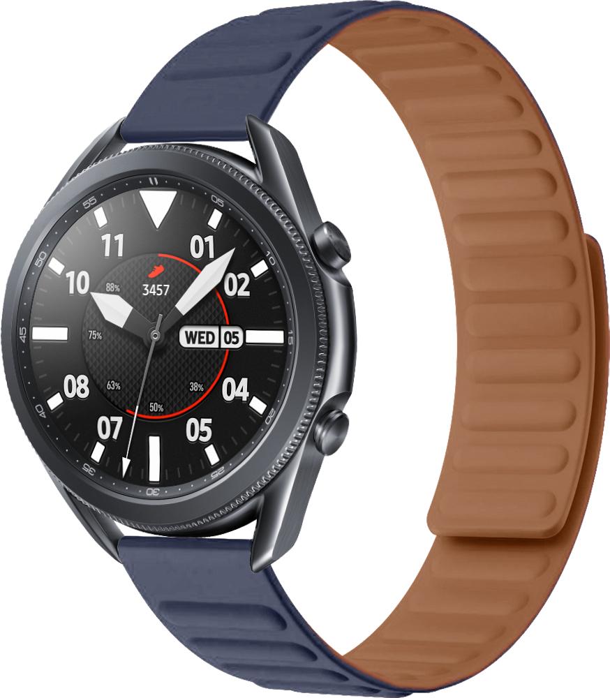 Ремешок Magneter для Galaxy Watch 3 45 мм Dark Blue (26635-5D)
