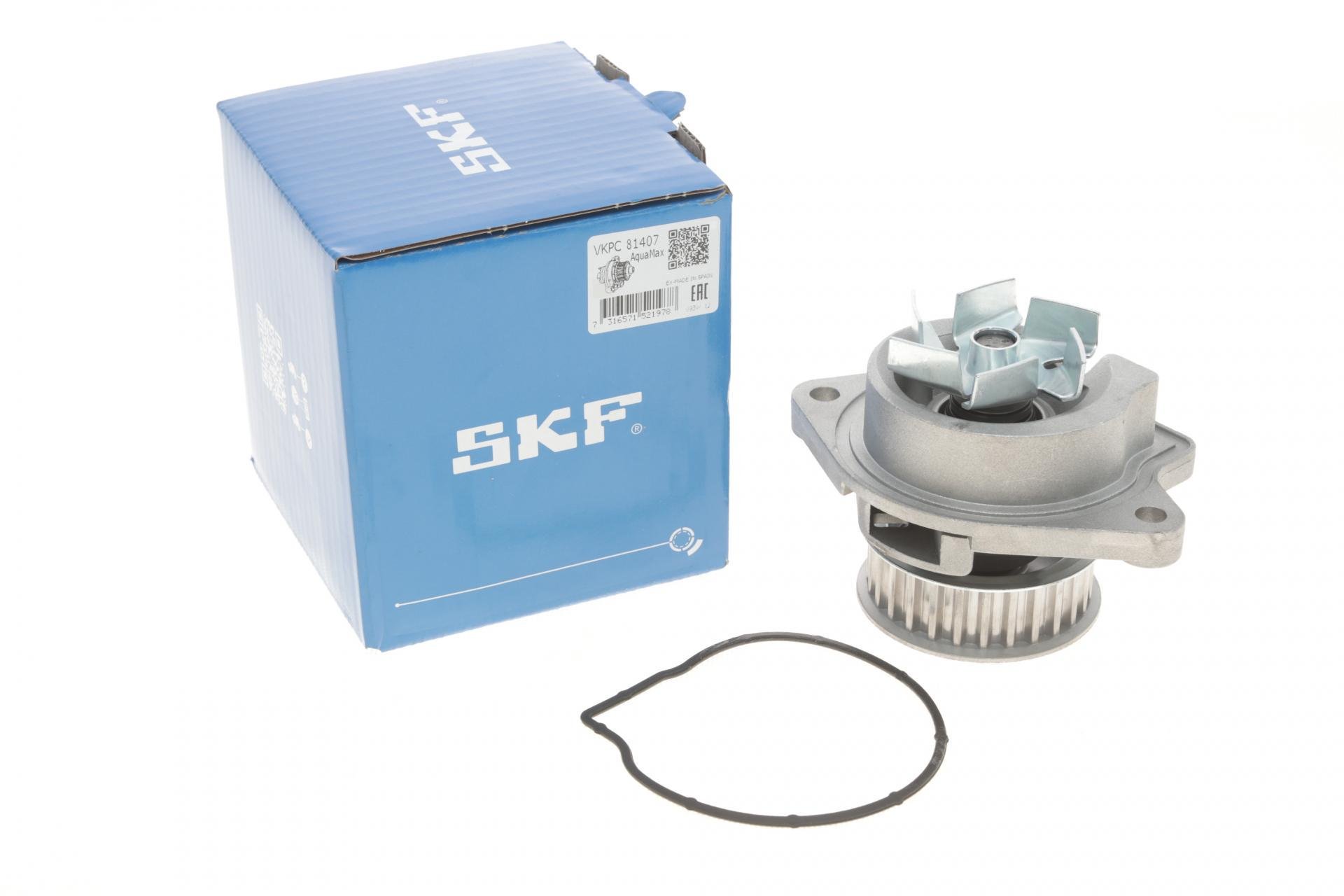 Помпа води SKF Skoda Fabia/Octavia/VW Caddy II-III/Golf IV-VI/Polo III-V 1.4/1.4 16V 00- 27z - VKPC 81407 (25589942)