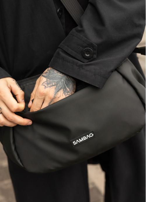 Мужская сумка Sambag тканевая Черный (7310321325) - фото 4 Мужская сумка Sambag тканевая Черный (7310321325) - фото 4