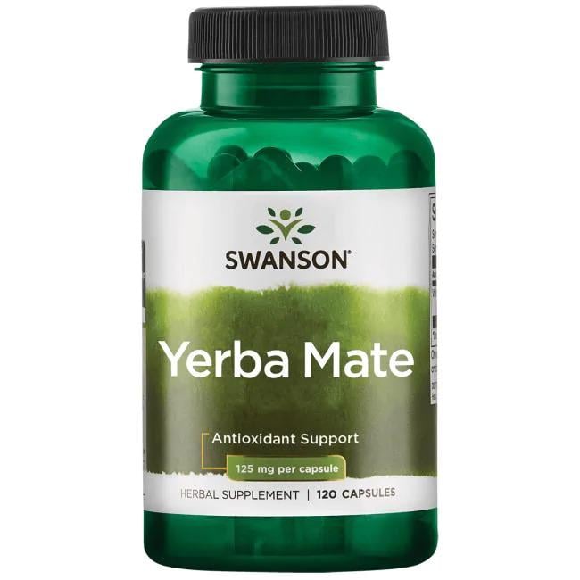Листья Матэ Swanson Yerba Mate 4:1 125 мг 120 Caps