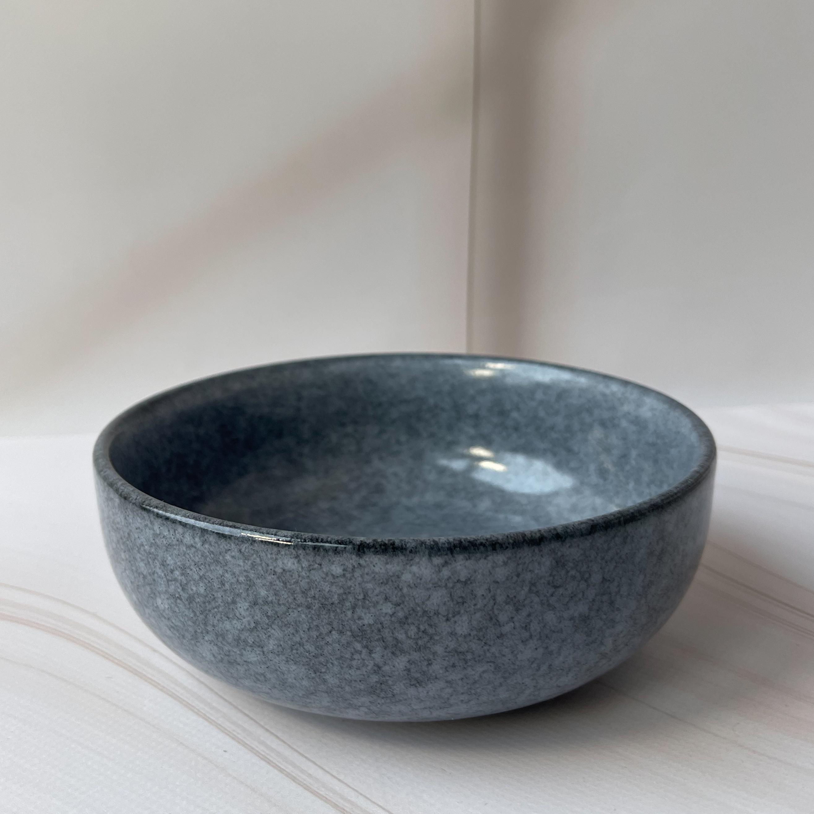 Столовый сервиз посуды Ardesto Loreto 5 предметов на 1 персону темно-серый мраморный фарфор - фото 13