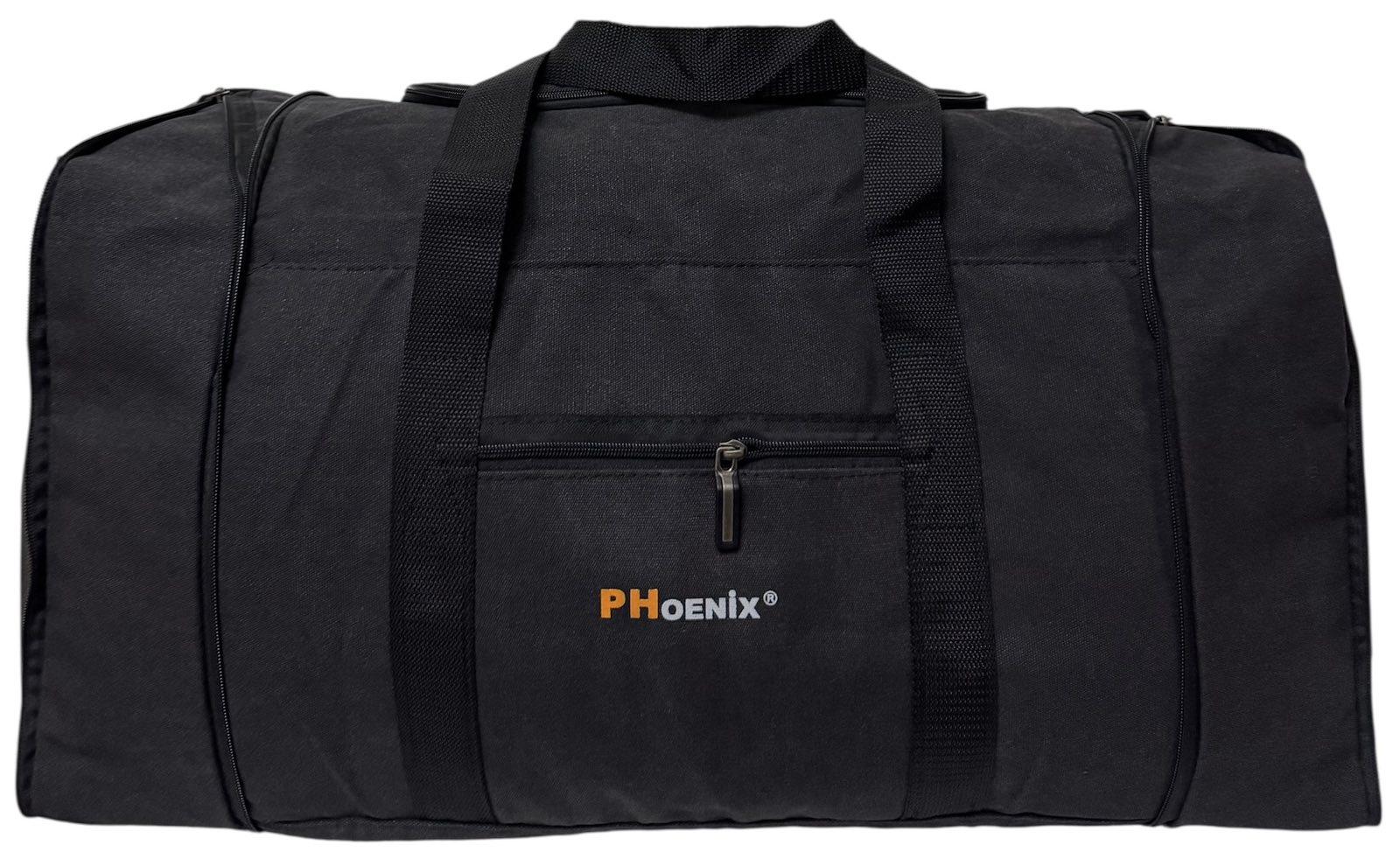 Сумка велика дорожня з кишенею на блискавці 90 л Чорний (3370) - фото 6