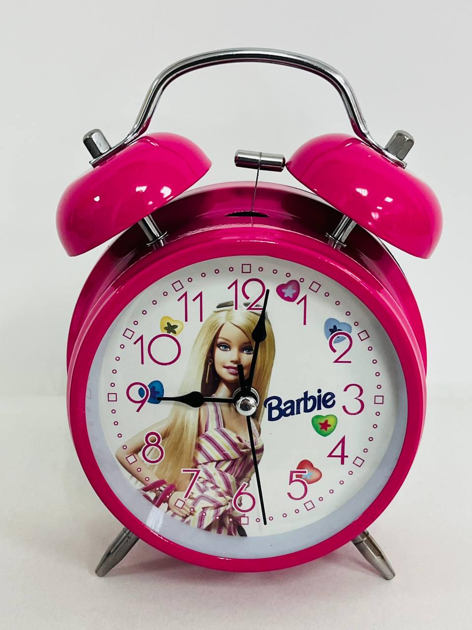 Настільний годинник-будильник дитячий Barbie Рожевий