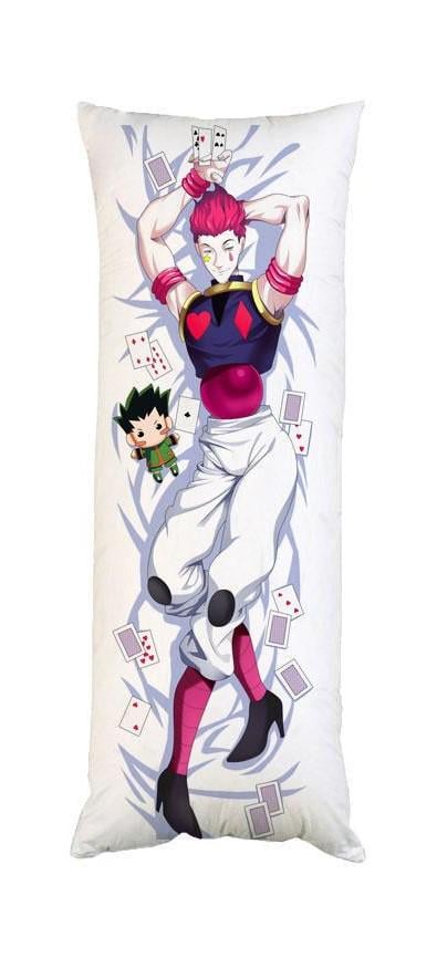 Подушка дакимакура Хисока Маору Охотник Хантер декоративная ростовая для обнимания 40x100 см двусторонняя (594255143)