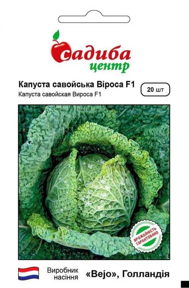 Насіння капусти савойської СЦ Віроса F1 20 шт. (1300)