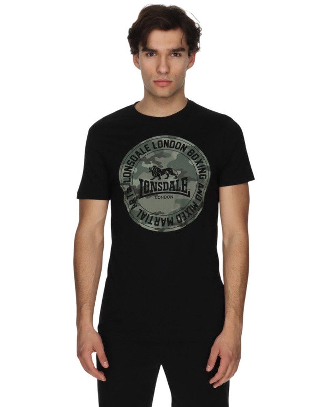 Футболка мужская Lonsdale Camo LNA251M804-01 L Черный (8600841239908)