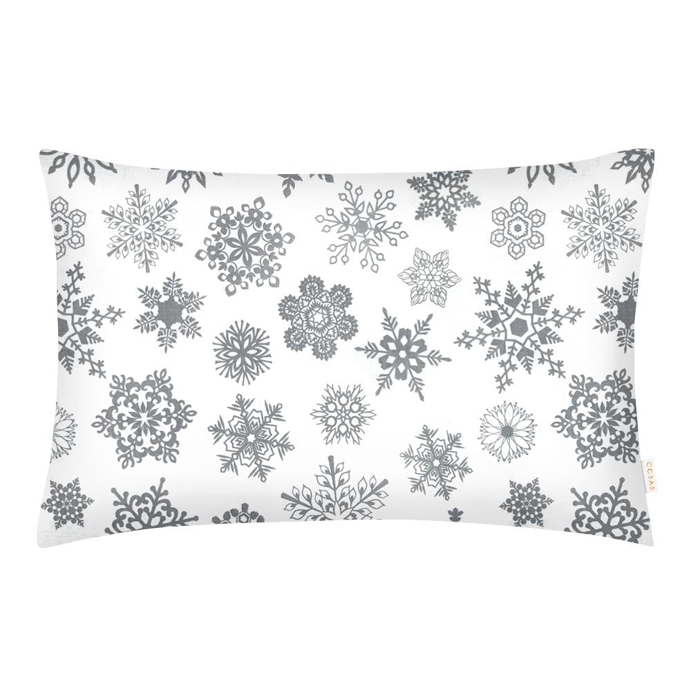Наволочка евро SNOWFLAKES GRAY 1 шт. 50х70 см