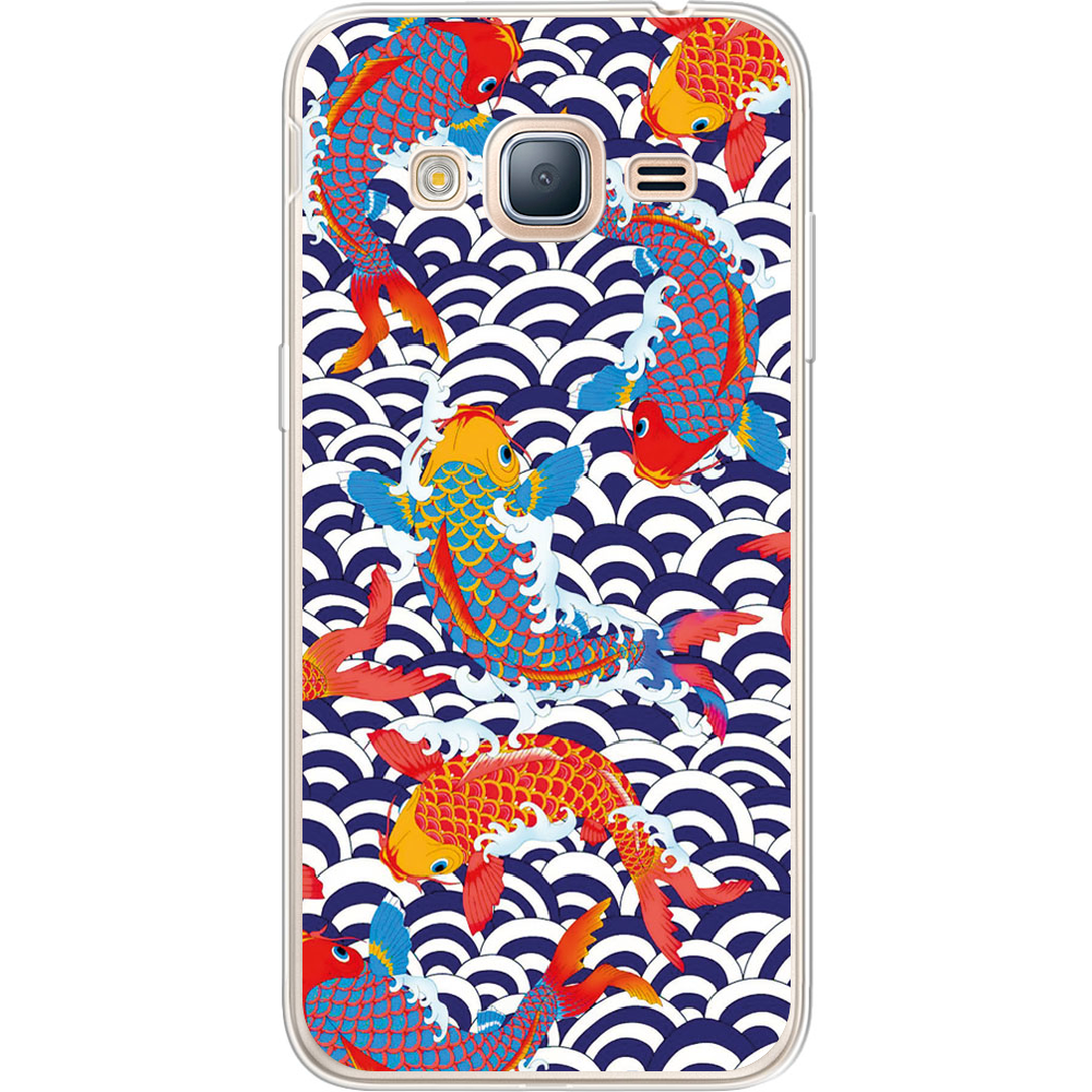 Чехол BoxFace Samsung J320 Galaxy J3 Koi Fish Прозрачный силикон (24962-up2477-24962)
