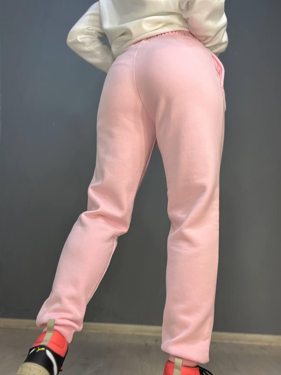 Брюки женские PEPPER MINT 24-13 спортивные джоггеры резинка на талии утепленные S Розовый (926) - фото 3 Брюки женские PEPPER MINT 24-13 спортивные джоггеры резинка на талии утепленные S Розовый (926) - фото 3