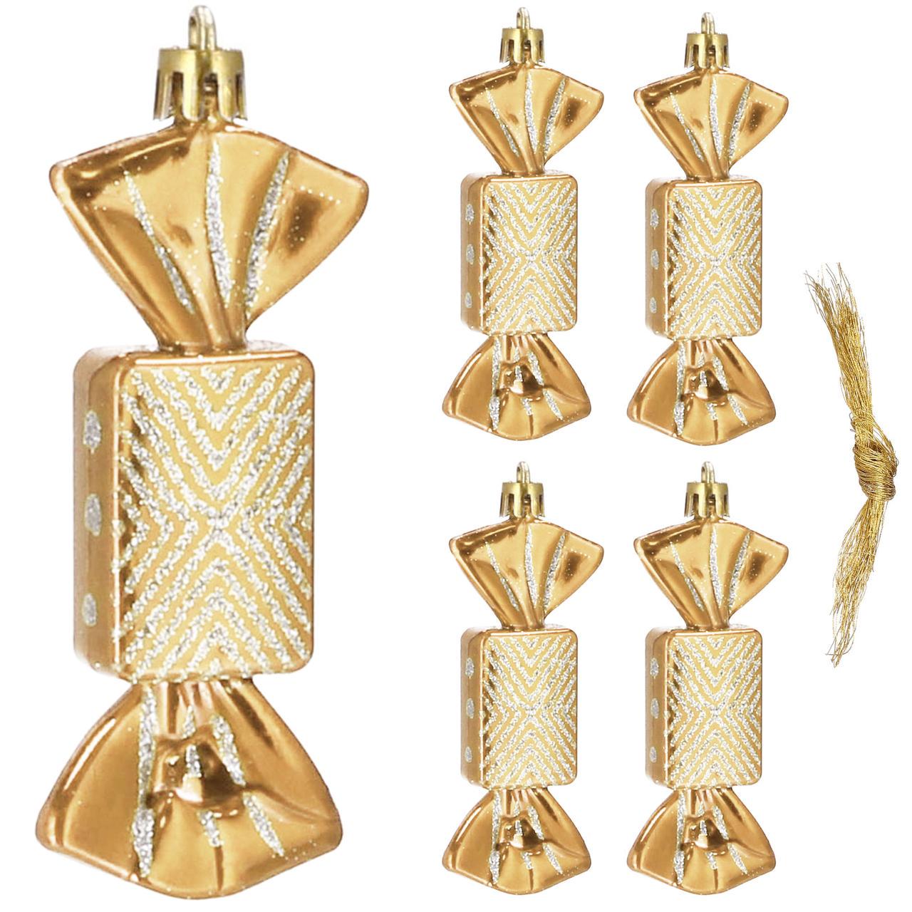 Набор елочных игрушек Springos CA0166 8 см 5 шт.