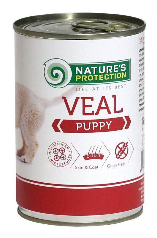 Корм вологий Nature'sProtection Puppy Veal 400 г