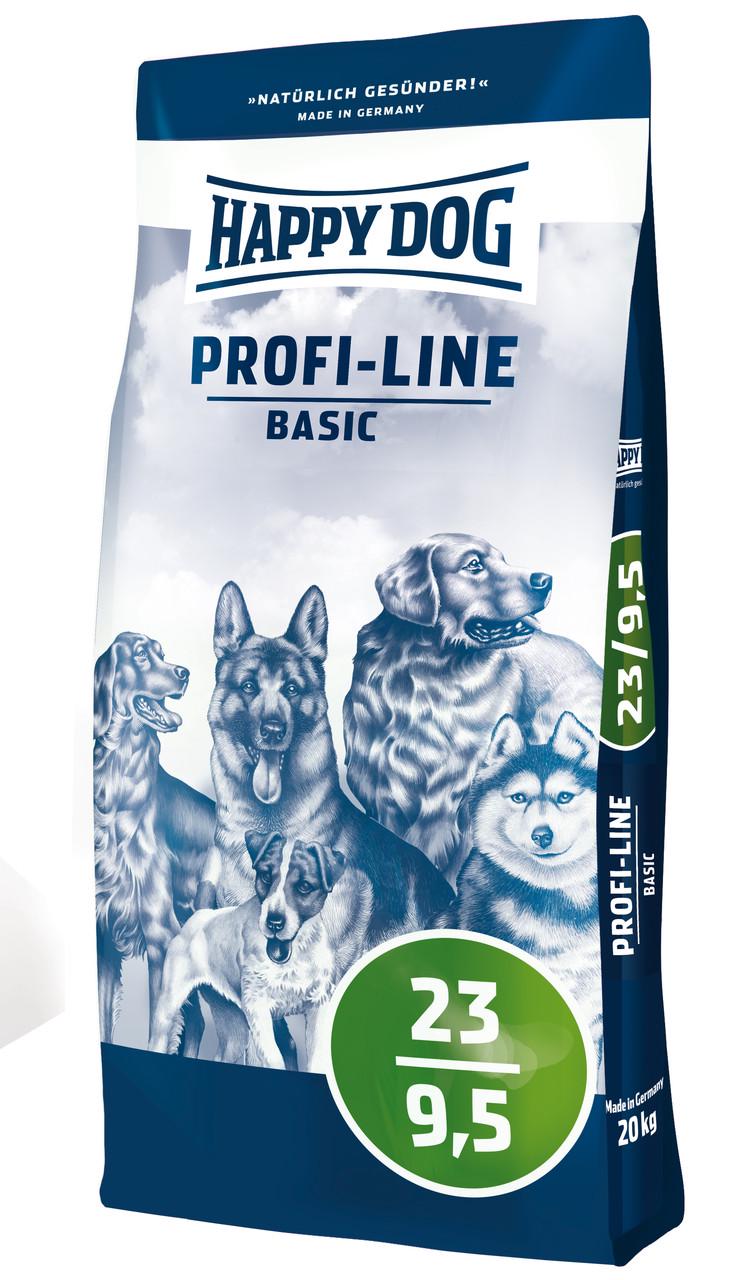 Корм Happy Dog 23/9,5 Profi Line Basic для взрослых собак всех пород 20 кг (3129)