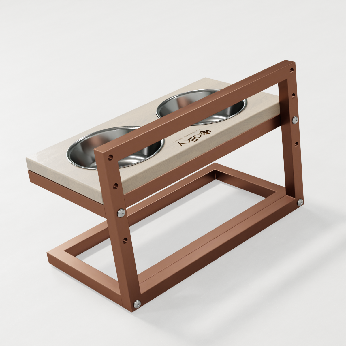 Миски на регулируемой подставке для маленьких собак Hollky Flex S 2х0,45 л (FS-422523-GLWH) - фото 10 Миски на регулируемой подставке для маленьких собак Hollky Flex S 2х0,45 л (FS-422523-GLWH) - фото 10