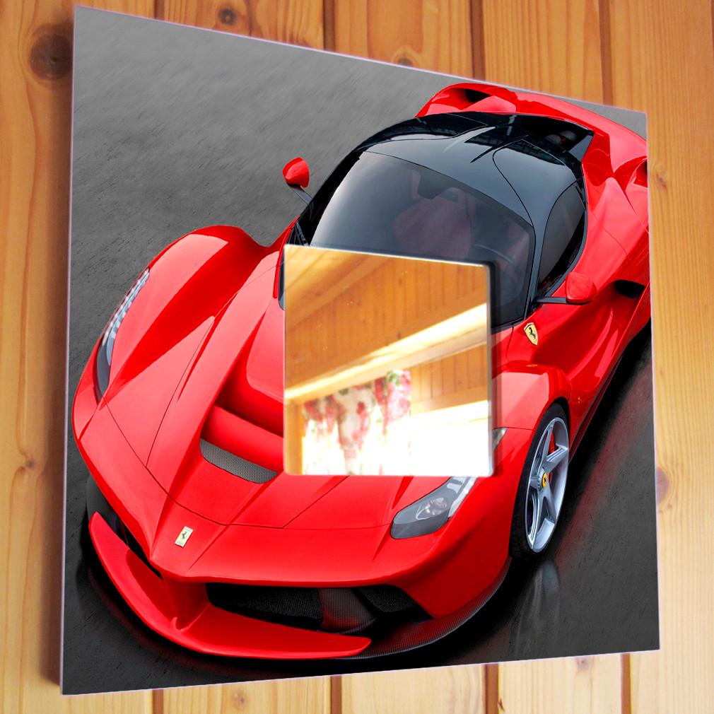 Зеркало декоративное Ferrari 260х260 мм (M03848)