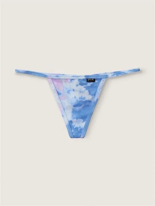 Трусики стринги Victoria's Secret Pink Sexy V-String Panty S Голубой (26495938)