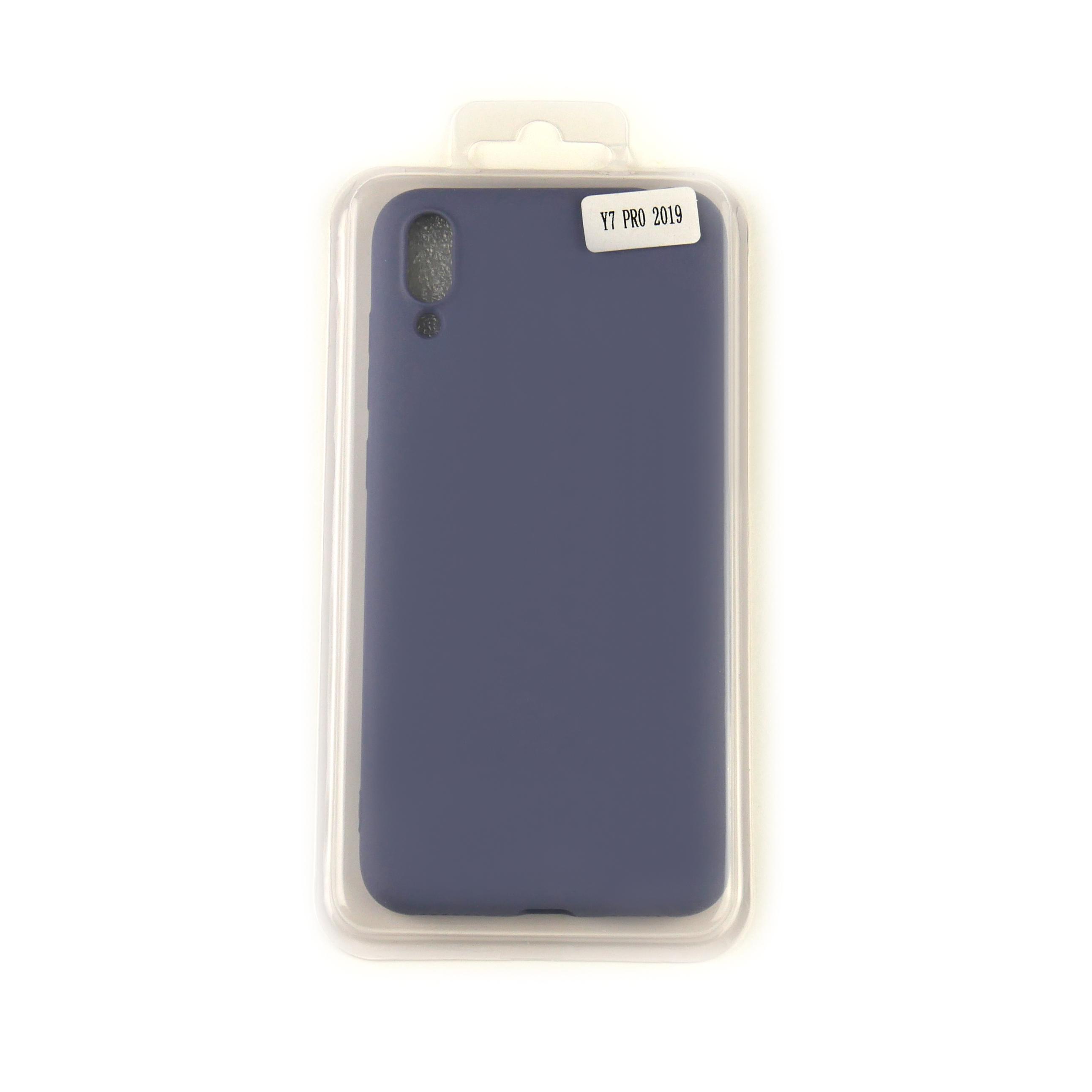 Чехол Silicone Case Full Cover Huawei Y7 Pro Джинсовый