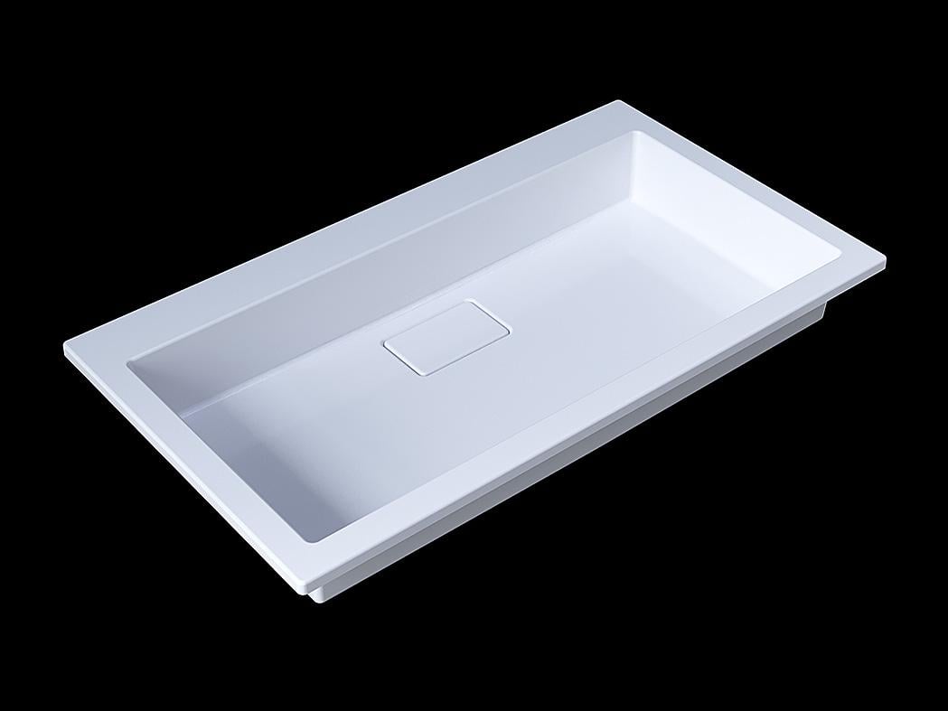 Умивальник накладний Status Aria Low 80 White (725) - фото 9