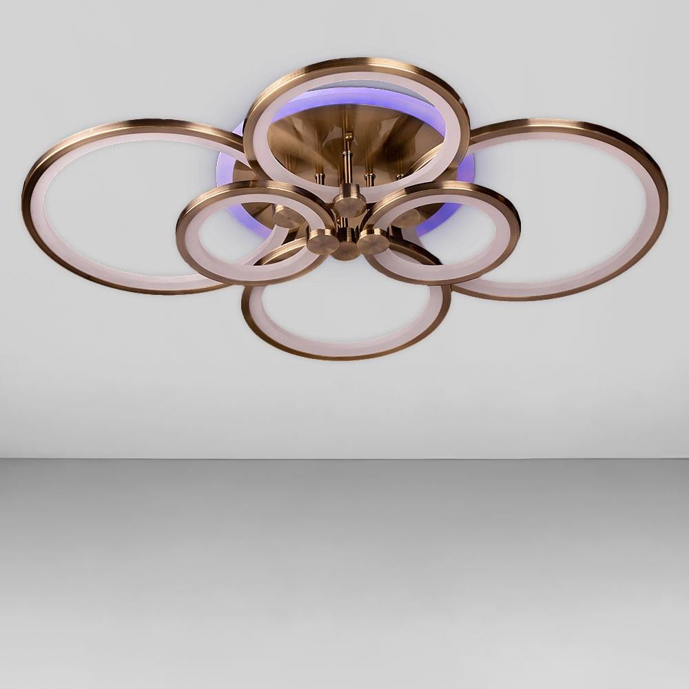 Люстра светодиодная Svet 192W 3000-6000К Бронзовый (SL-5332/2+2 AB+RGB DIMMER)