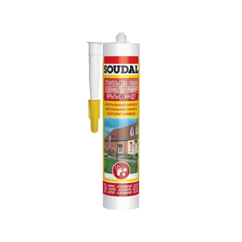 Герметик силиконовый SOUDAL нейтральный 280 мл 3 шт. Прозрачный (000020000000030002)