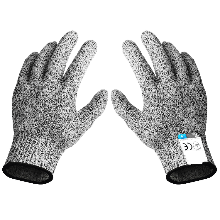 Рукавич хозяйственные с антирезальной защитой 5 уровня с нейлоном и полиэстером М Серый (U9544)