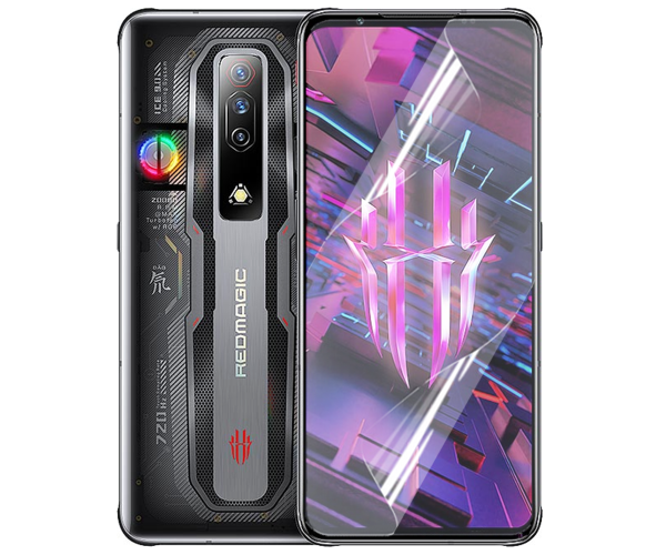 Противоударная гидрогелевая пленка Hydrogel Film для ZTE Red Magic 7S, Transparent