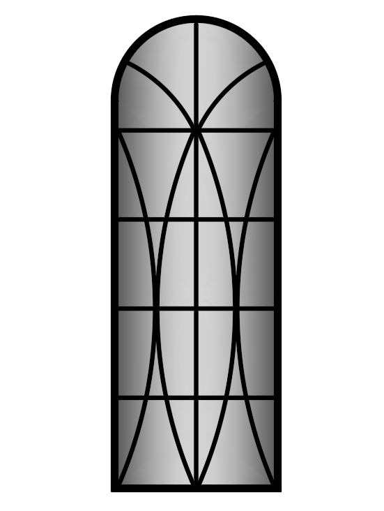 Зеркало настенное 64х180 см Черный (00060)