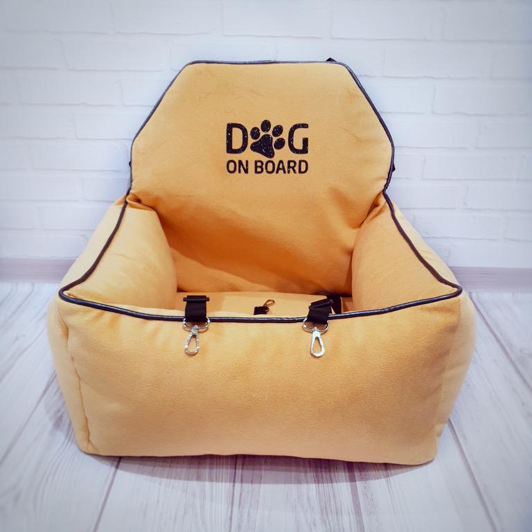 Автокресло для собак Amore mio Cane Medium до 10 кг 60х50х25 см Orange (CS-0032) - фото 2