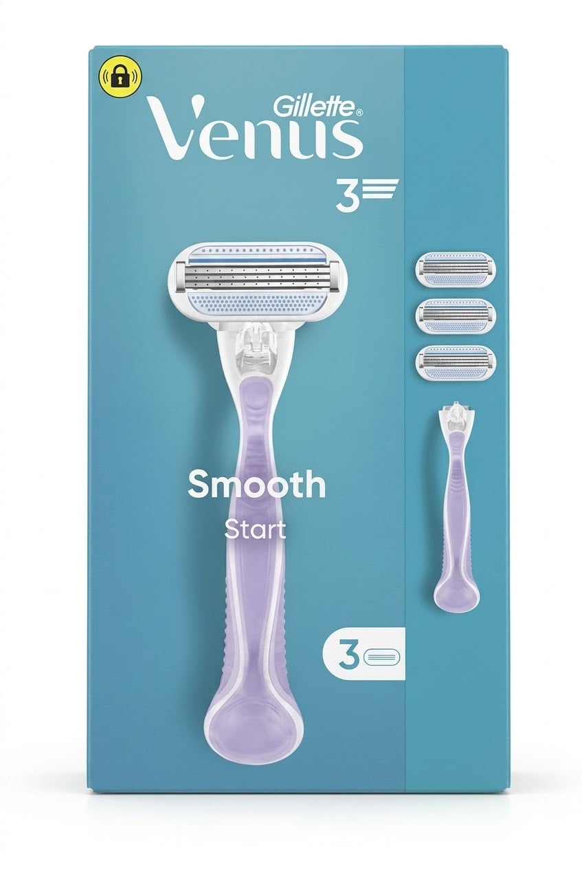 Станок для бритья женский Gillette Venus Smooth START и 3 катриджа (33856933)