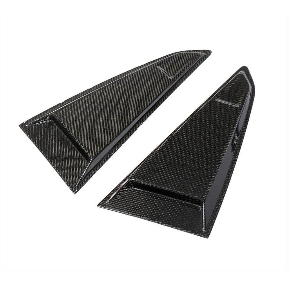 Накладки на задние воздухозаборники DDCarbon 2014-2019 для Audi ТТ 2014-2023 натуральный карбон (133122)