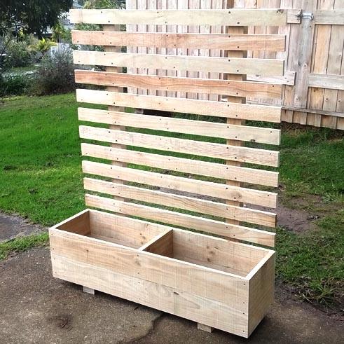 Кашпо со шпалерой из дерева Дорика Бланже (КШР-003601)