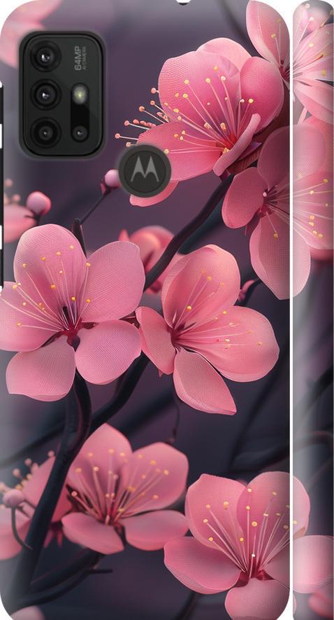 Чехол на Motorola Moto G30 Пурпурная сакура (6075m-2320-42517)