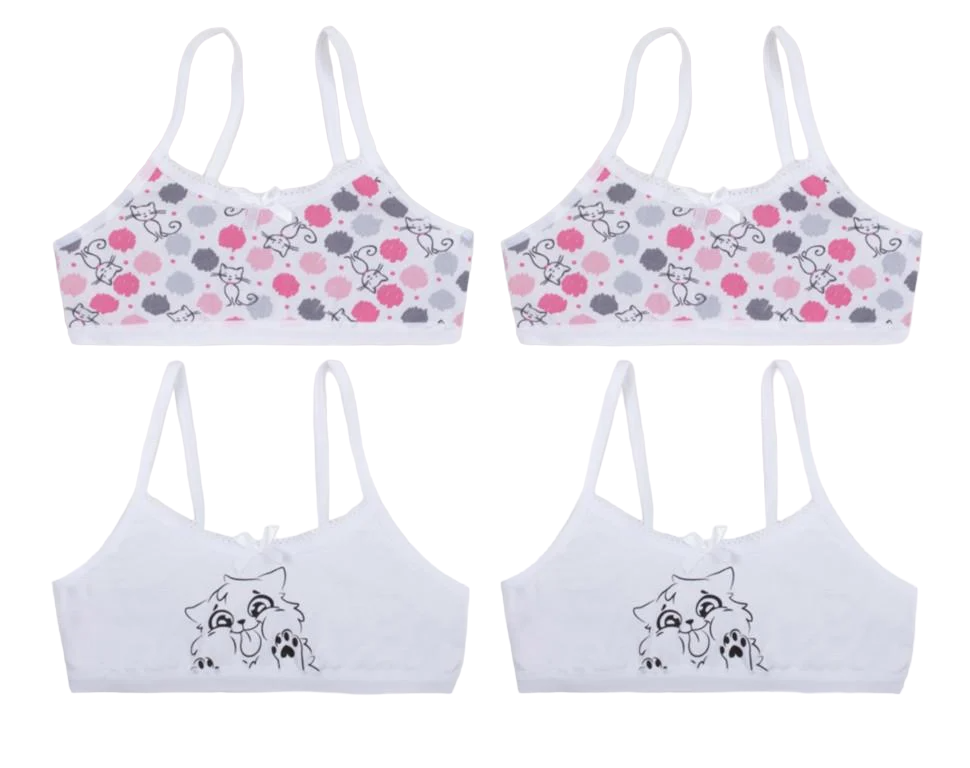 Топ хлопковый детский на тонких бретелях для девочки Gabbi KTD-20-10 4 шт. 110 (12216)