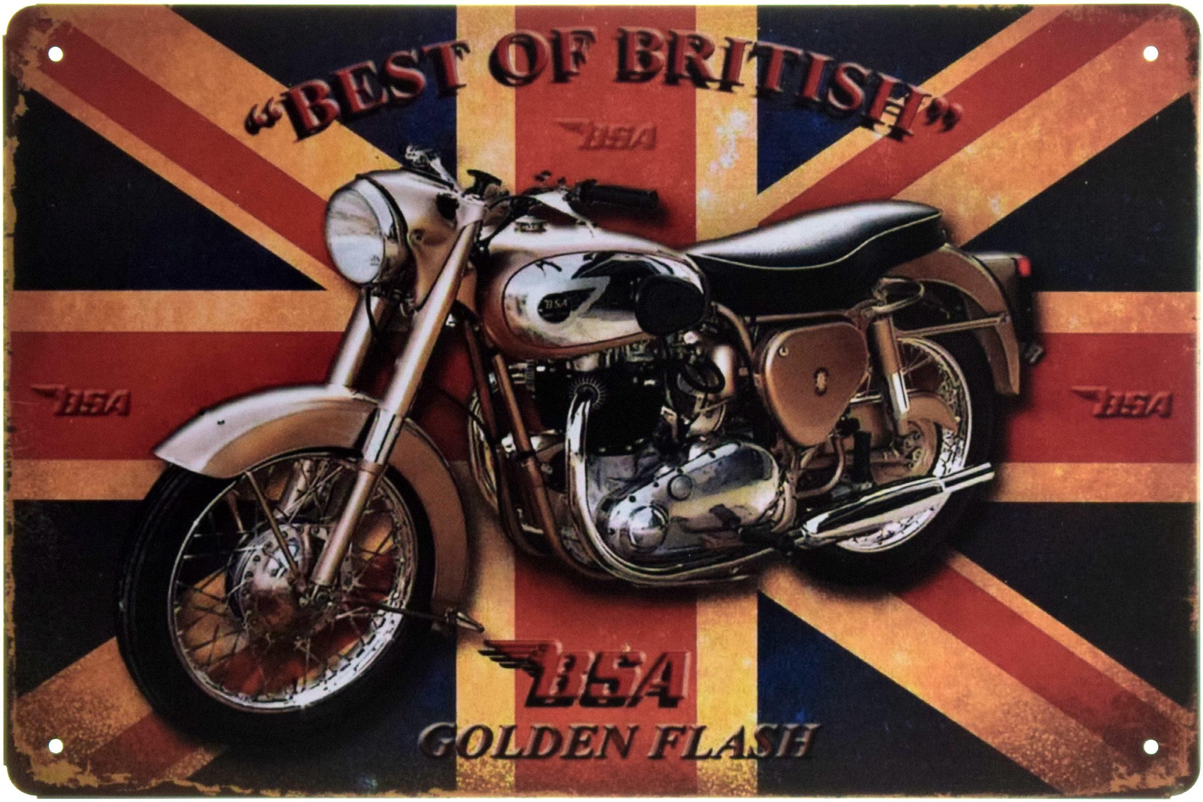 Табличка металева BSA Золотий Спалах 20x30 см