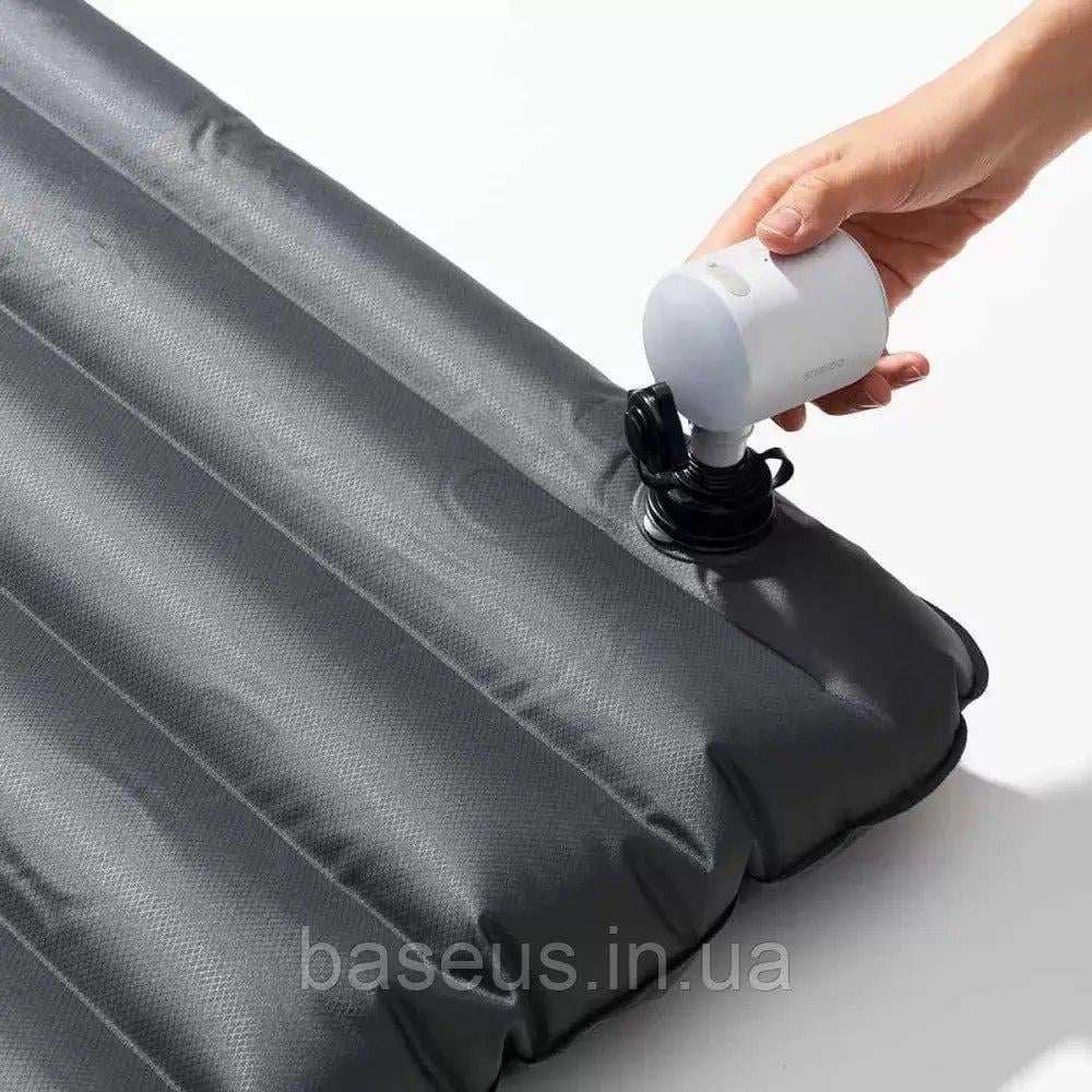 Насос автомобильный BASEUS PocketGo Portable Air Pump со встроенным фонариком - фото 5