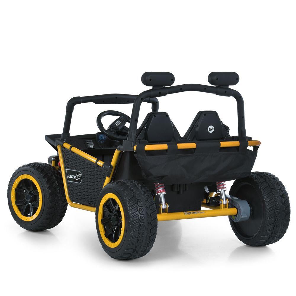 Детский электромобиль двухместный Bambi Jeep M 6207EBLR 4W Желтый - фото 4 Детский электромобиль двухместный Bambi Jeep M 6207EBLR 4W Желтый - фото 4