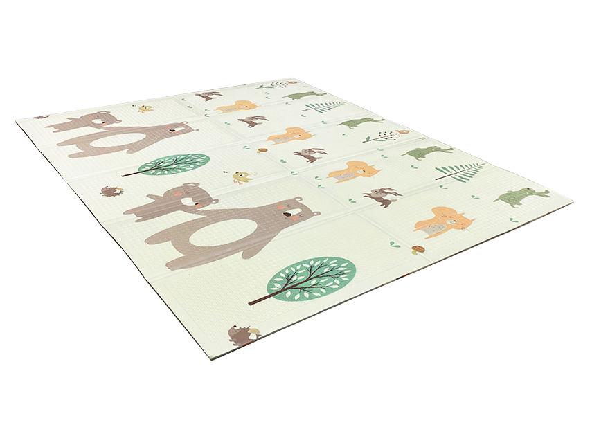Развивающий коврик детский двухсторонний Лесные животные Н02/Дороги Н26 с сумкой 180х150х1 см (2633749155) - фото 6