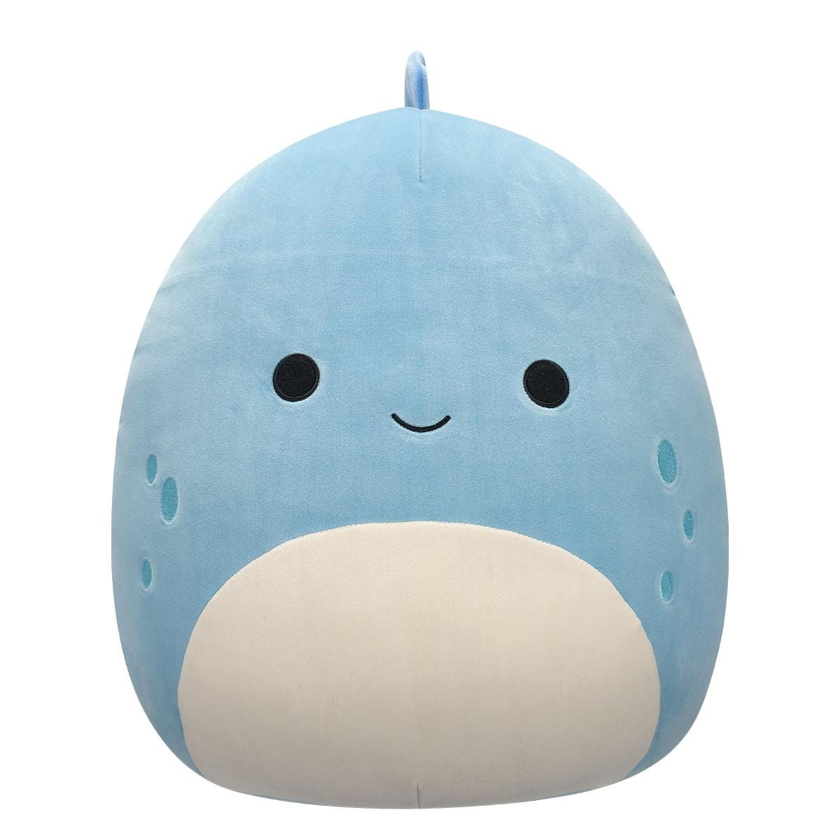 Игрушка мягкая SQUISHMALLOWS Динозавр 40 см Синий
