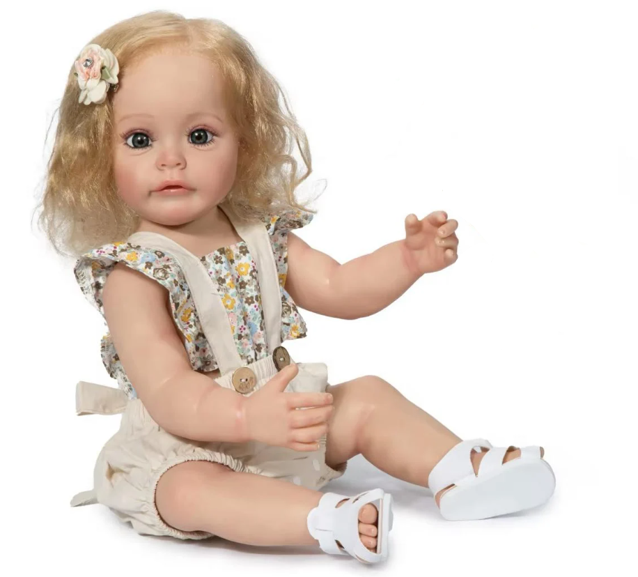 Лялька вінілова Reborn NPK 55 см з можливістю купати (40022)