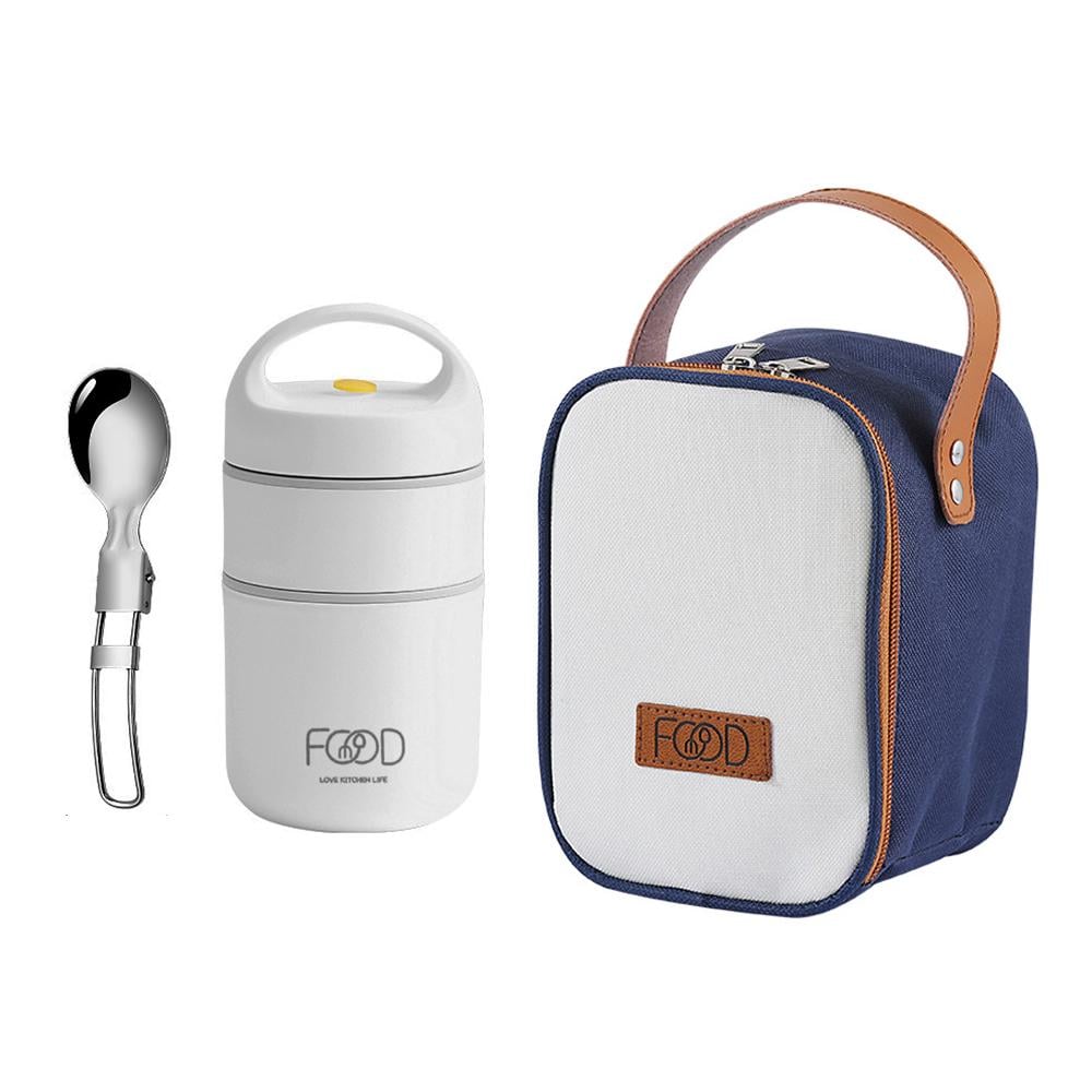 Термос харчовий ланч-бокс для їжі/обіду/супу 680 мл Бежевий (22661475)