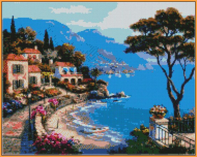 Алмазная мозаика на подрамнике Babylon Райский уголок 40x50 см (ST003)
