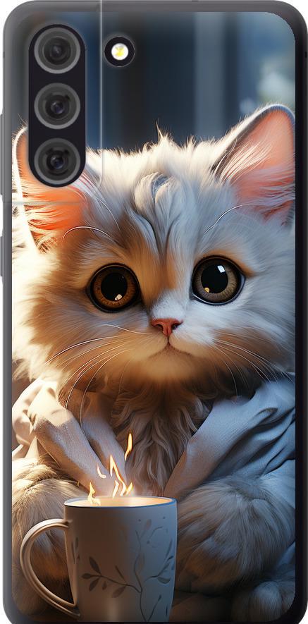 Чехол на Samsung Galaxy S21 FE White cat (5646u-2302-42517) Чехол на Samsung Galaxy S21 FE White cat (5646u-2302-42517)