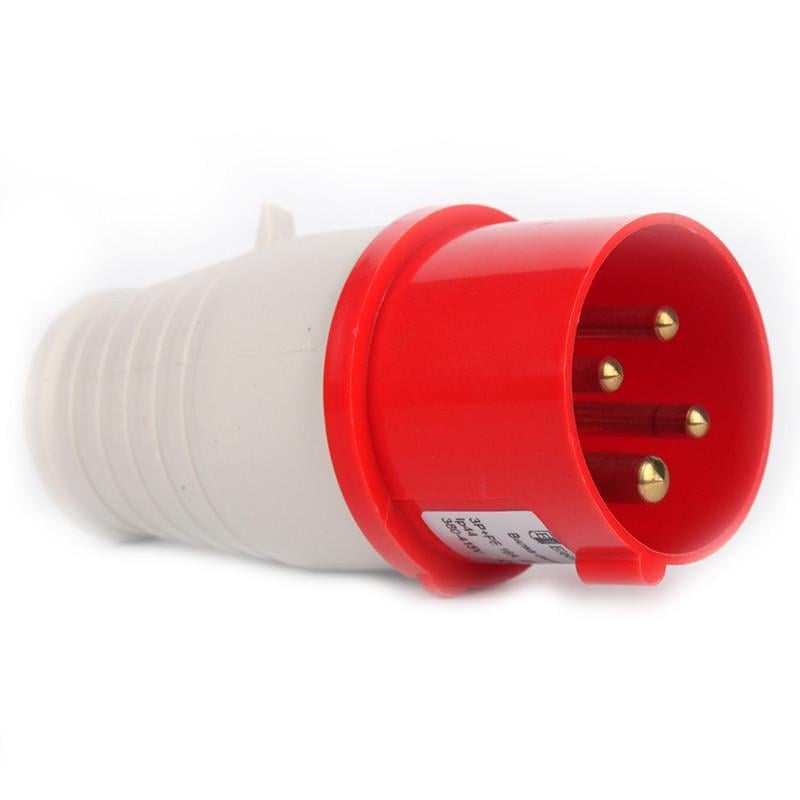 Вилка силовая 4x16 3P+PE 16А 380-415 В IP44